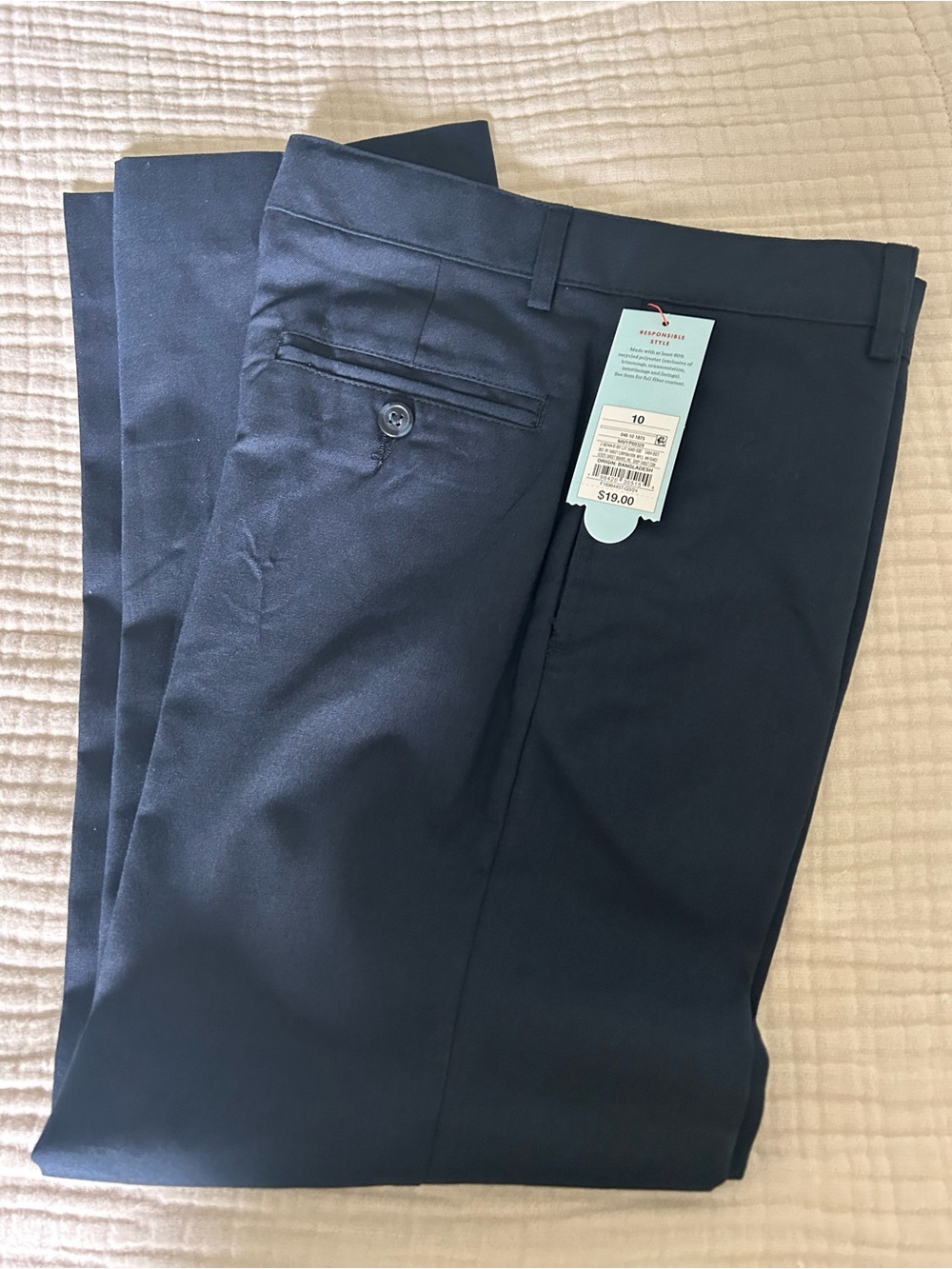 NWT Boys 10 Black Cat & Jack Slack Pants